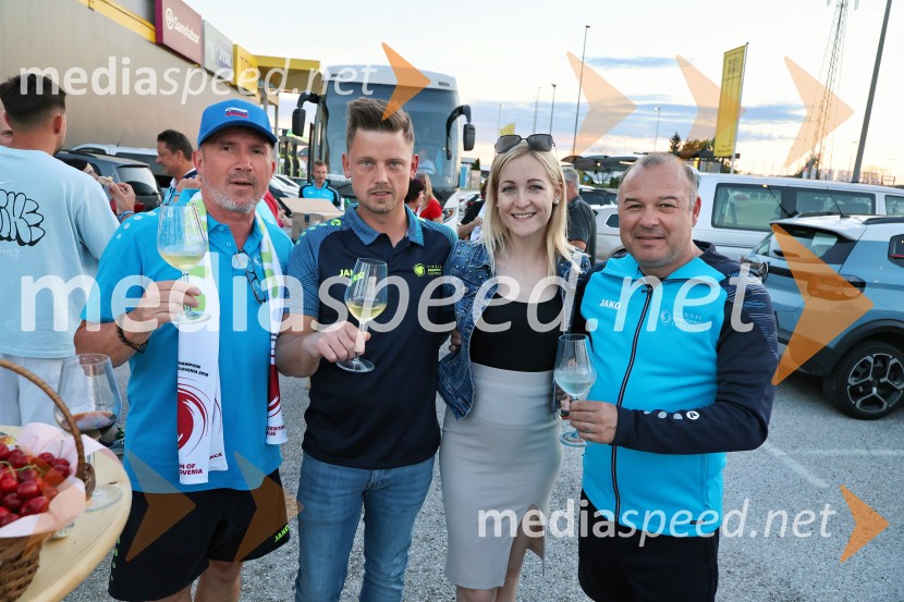Sprejem Slovenske vinske reprezentance po osvojitvi 5. naslova Evropskih prvakov v nogometu