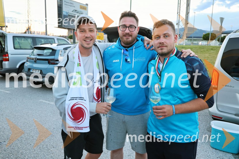 Sprejem Slovenske vinske reprezentance po osvojitvi 5. naslova Evropskih prvakov v nogometu