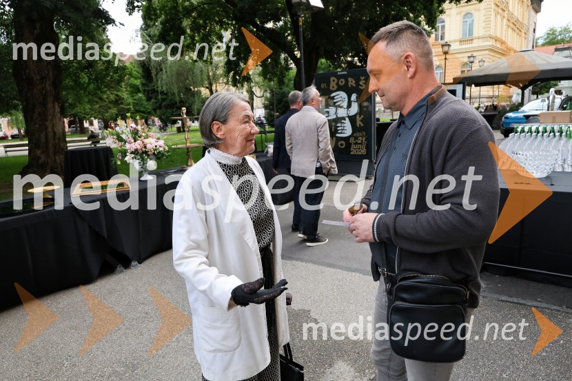  Martina De Melin Trabe;  Peter Srpčič, direktor, Mestno gledališče Ptuj61. Borštnikovo srečanje, slavnostna otvoritev