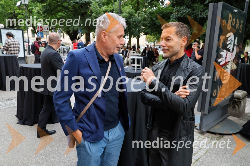  Bojan Požar, publicist, lastnik portala Požareport.si in predsednik stranke Lista novinarja Bojana Požarja;  Aleš Novak, umetniški direktor Festival Borštnikovo srečanje61. Borštnikovo srečanje, slavnostna otvoritev