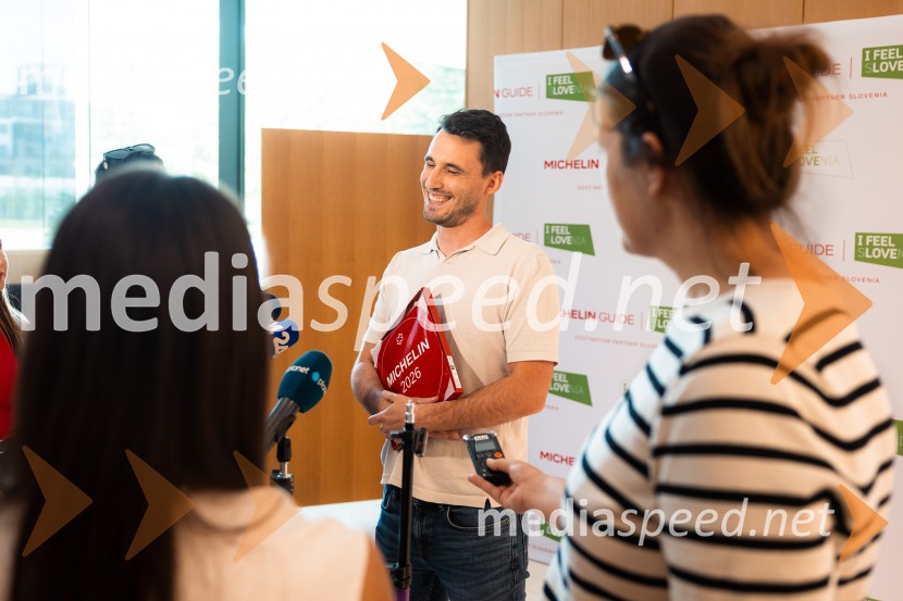  Filip Matjaž, kuhar, dobitnik Michelinove zvezdice Podelitev priznanj Michelin Guide Slovenija 2026