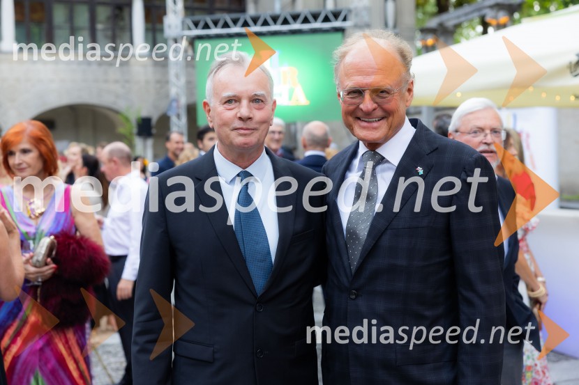 dr. Igor Bartenjev, dr. med. specialist dermatovenerologije;  Janez  Škrabec, direktor Riko d.o.o.26. Kresna noč Lions kluba Ljubljana Iliria
