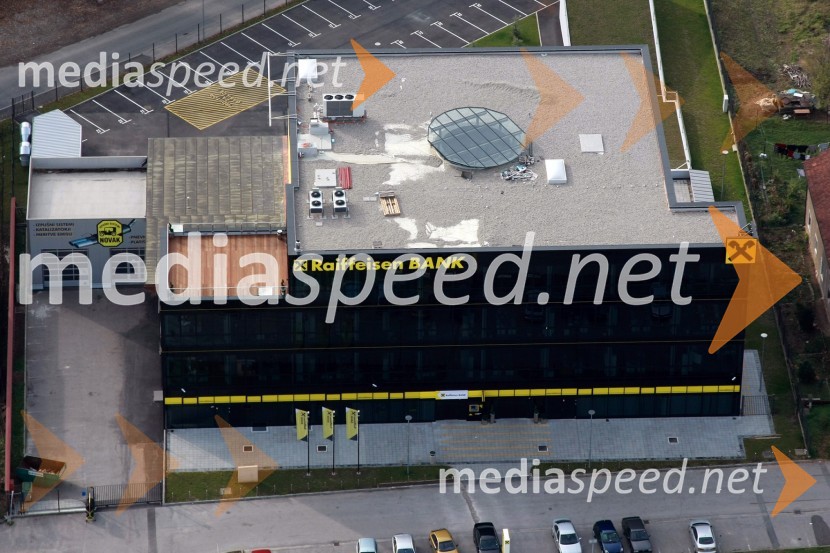 Poslovna stavba Raiffeisen Banke, Maribor, TeznoSlovenija iz zraka