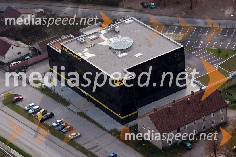 Poslovna stavba Raiffeisen Banke, Maribor, TeznoSlovenija iz zraka