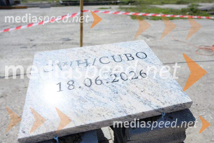 Položitev temeljnega kamna za poslovno-skladiščni kompleks CUBO