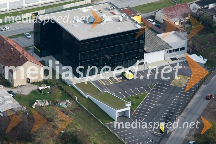 Poslovna stavba Raiffeisen Banke, Maribor, TeznoSlovenija iz zraka