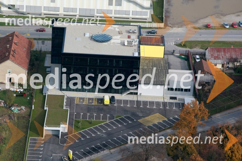 Poslovna stavba Raiffeisen Banke, Maribor, TeznoSlovenija iz zraka