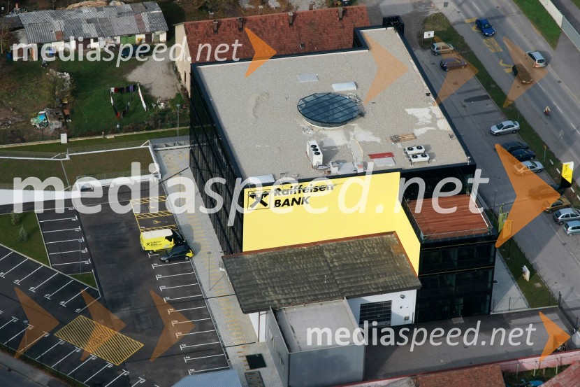 Poslovna stavba Raiffeisen Banke, Zagrebša cesta, Maribor, TeznoSlovenija iz zraka
