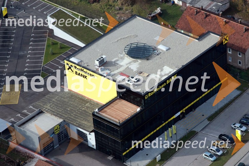 Poslovna stavba Raiffeisen Banke, Maribor, TeznoSlovenija iz zraka