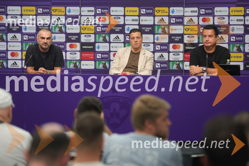  Uroš Mlakar, podjetnik, ustanovitelj Tete Fride, podpredsednik NK Maribor;  Zlatko Zahovič, športni direktor, NK Maribor;  Acun Ilicali, turški vlagateljZlatko Zahović se vrača v Ljudski vrt, novinarska konferenca