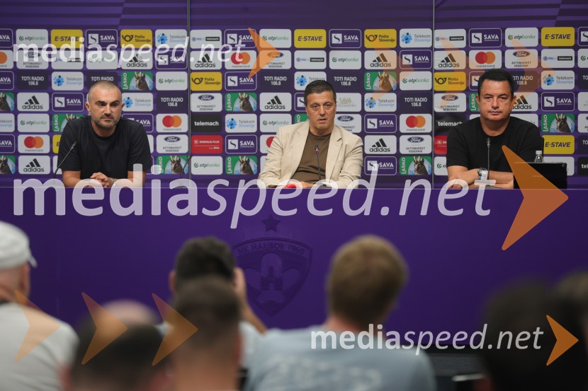  Uroš Mlakar, podjetnik, ustanovitelj Tete Fride, podpredsednik NK Maribor;  Zlatko Zahovič, športni direktor, NK Maribor;  Acun Ilicali, turški vlagateljZlatko Zahović se vrača v Ljudski vrt, novinarska konferenca