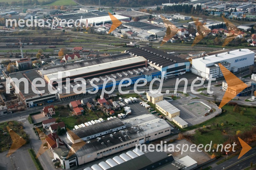 Metalna Maribor, Kruh Pevico - pekarna, AMZS (Avto Moto Zveza Slovenije), Tezno, MariborSlovenija iz zraka