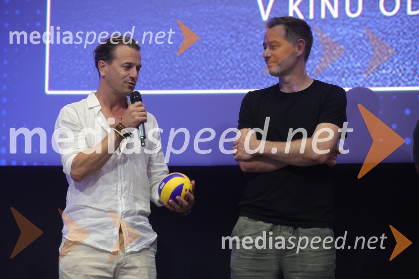  Gašper Pavli, režiser, Sport Media Focus;  Alen Djordjevič, vodja moških odbojkarskih reprezentancBratje z igrišča: Začetek, premiera, Maribox