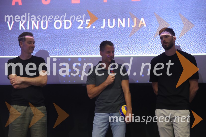  Alen Djordjevič, vodja moških odbojkarskih reprezentanc;  Sebastijan  Škorc,  trener OK Maribor, pomočnik trenerja slo odbojkarske reprezentance;  Jan  Klobučar, odbojkarBratje z igrišča: Začetek, premiera, Maribox