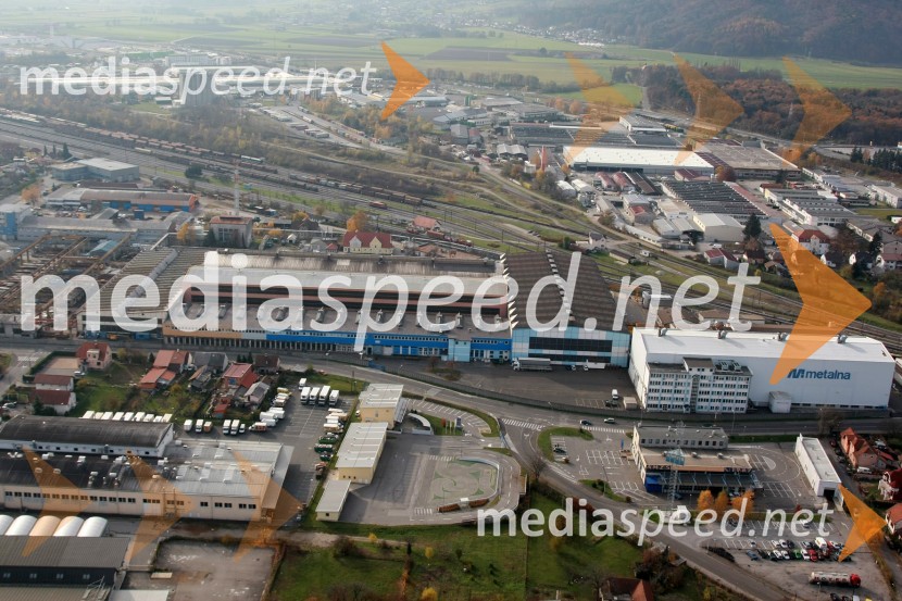 Metalna Maribor, Kruh Pevico - pekarna, AMZS (Avto Moto Zveza Slovenije), Tezno, MariborSlovenija iz zraka