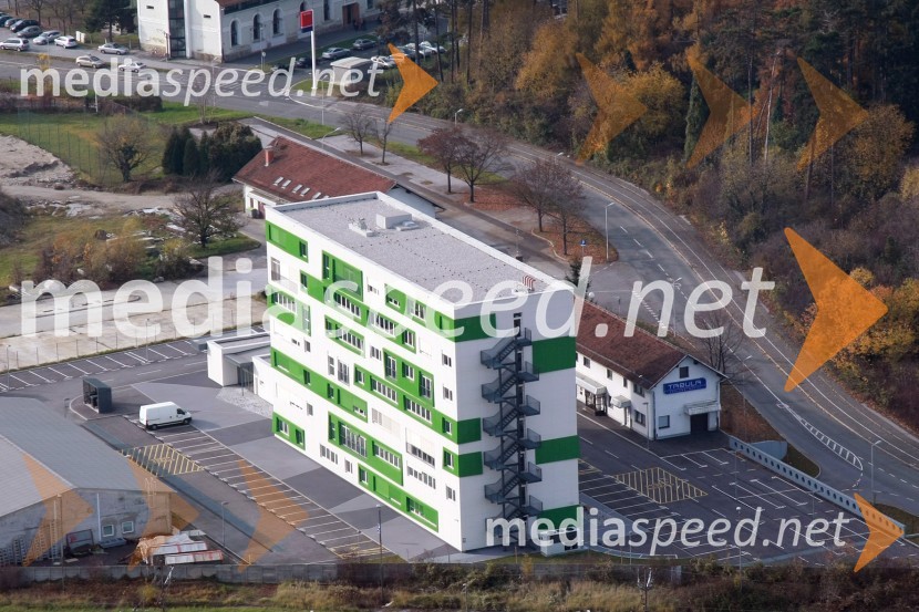 Poslovna stavba Stavbar, Tezno, MariborSlovenija iz zraka