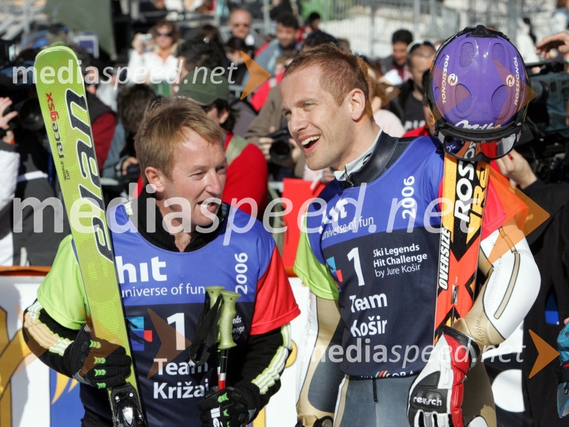 Bojan Križaj in Jure KoširJure Košir, poslovilna tekma