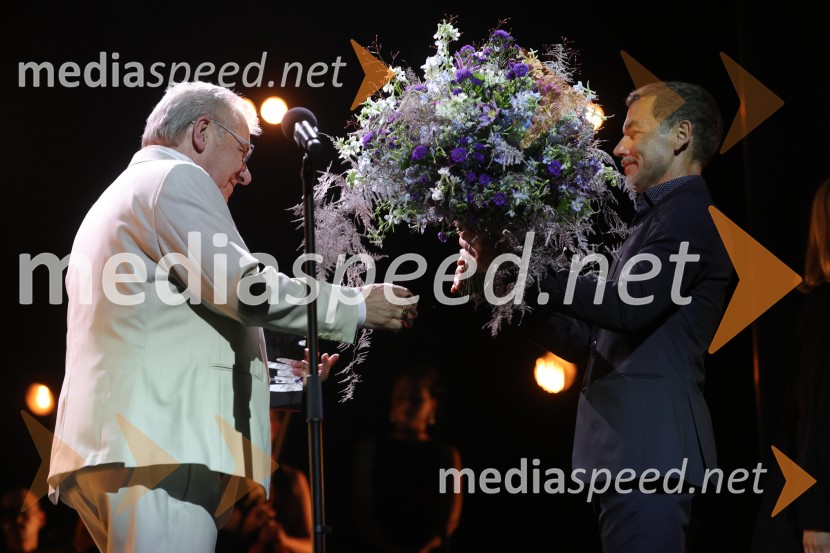  Aleš Valič, igralec;  Aleš Novak, umetniški direktor Festival Borštnikovo srečanje61. Borštnikovo srečanje, zaključek in podelitev Borštnikovega prstana