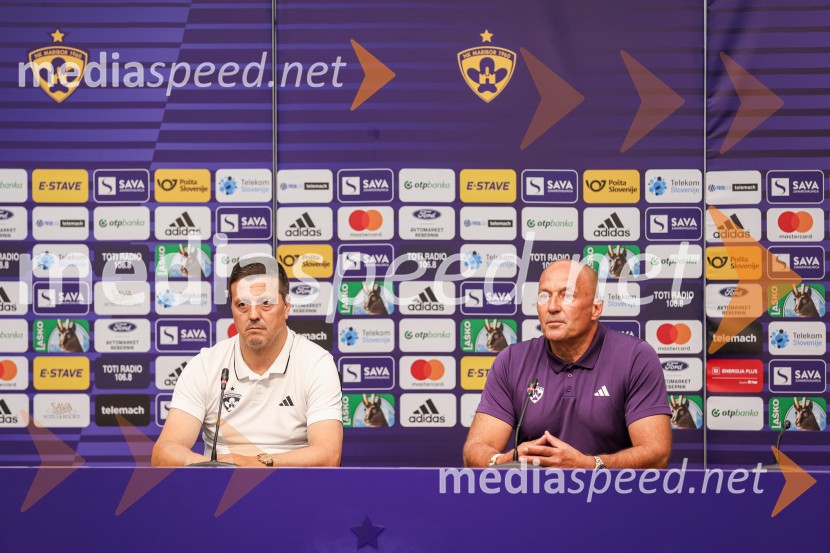  Zlatko Zahovič, športni direktor, NK Maribor;  Darko  Milanič, trener, NK MariborDarko Milanič se vrača v Ljudski vrt, novinarska konferenca