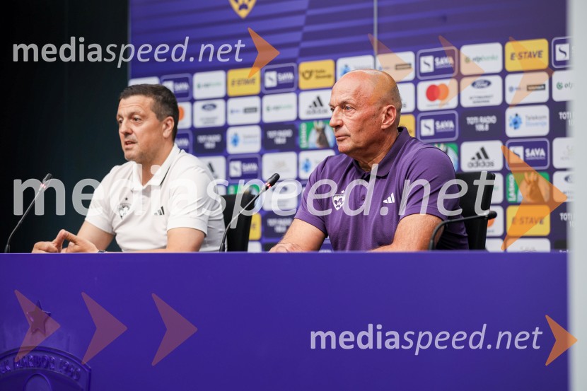 Zlatko Zahovič, športni direktor, NK Maribor;  Darko  Milanič, trener, NK MariborDarko Milanič se vrača v Ljudski vrt, novinarska konferenca