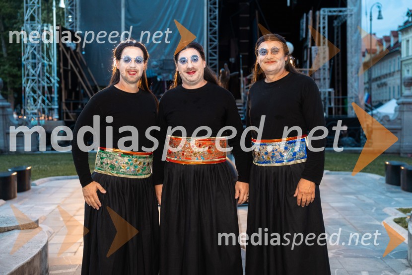 74. Ljubljana festival, otvoritev, prekinitev predstave zaradi dežja