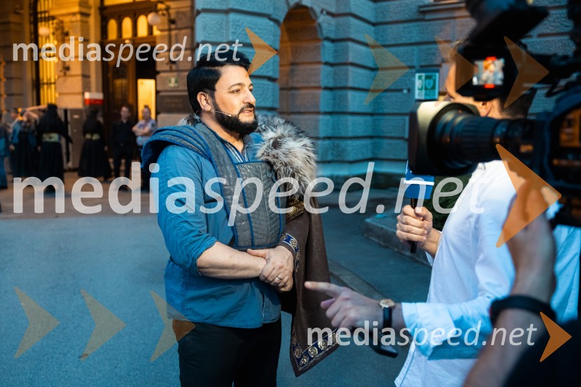 74. Ljubljana festival, otvoritev, prekinitev predstave zaradi dežja