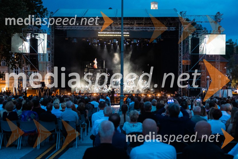 74. Ljubljana festival, otvoritev, prekinitev predstave zaradi dežja