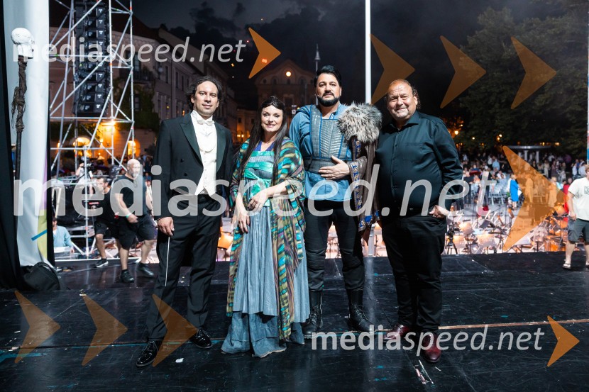 74. Ljubljana festival, otvoritev, prekinitev predstave zaradi dežja