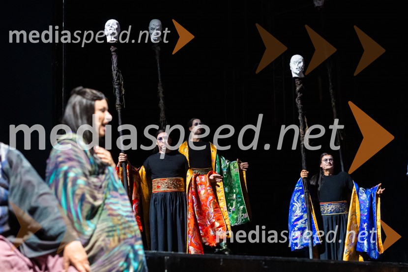 74. Ljubljana festival, otvoritev, prekinitev predstave zaradi dežja