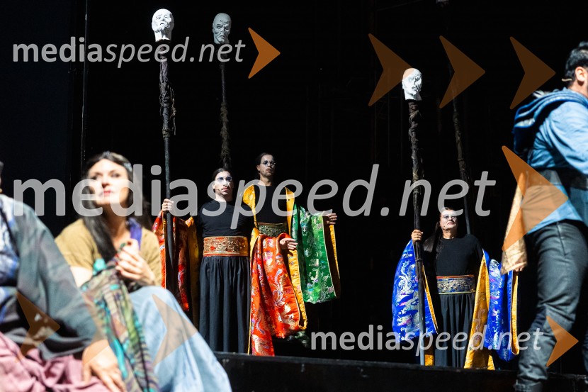 74. Ljubljana festival, otvoritev, prekinitev predstave zaradi dežja