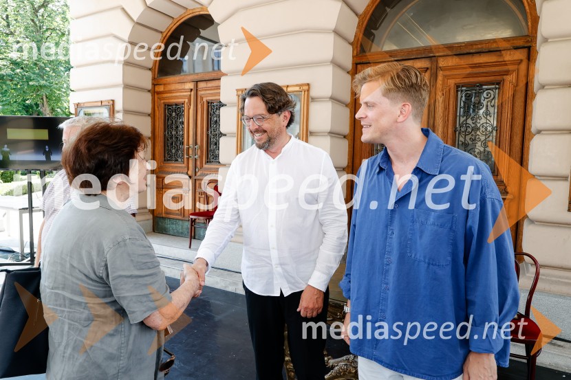  Marko  Hribernik, direktor SNG Opera in balet Ljubljana;  Lukas Zuschlag, umetniški direktor ljubljanskega baletaRazgrnitev repertoarja nove gledališke sezone 2026/2027, Opera balet Ljubljana