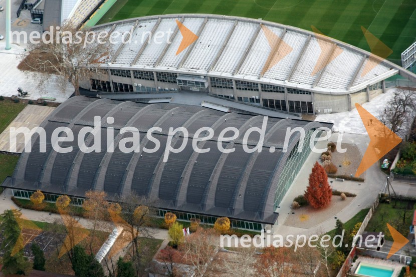 Ljudski vrt Maribor, Športna dvorana LuknaSlovenija iz zraka