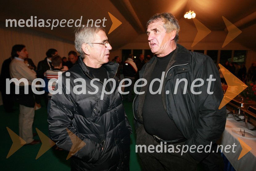 Danilo Popivoda, legenda slovenskega nogometa in Bojan Prašnikar, nekdanji trener NK MariborSlovenija - Rusija, nova nogometna pravljica na Ljudskem vrtu
