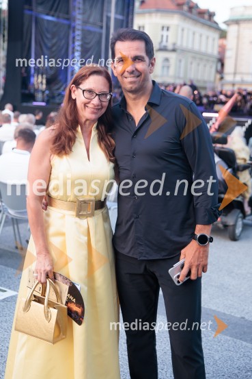  Katja Mlakar;  Marko  Mlakar, direktor in partner, Amrop AdriaPoletna noč, 74. Ljubljana Festival