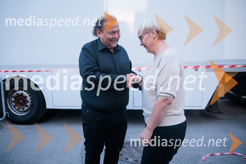  Darko  Brlek, direktor in umetniški vodja, Festival Ljubljana; dr. Nataša Pirc Musar, predsednica Republike SlovenijePoletna noč, 74. Ljubljana Festival