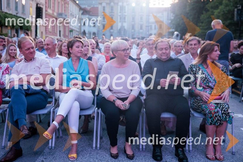 dr. Nataša Pirc Musar, predsednica Republike Slovenije;  Darko  Brlek, direktor in umetniški vodja, Festival LjubljanaPoletna noč, 74. Ljubljana Festival