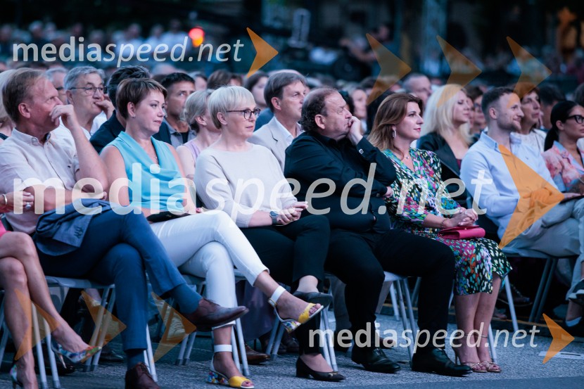 dr. Nataša Pirc Musar, predsednica Republike Slovenije;  Darko  Brlek, direktor in umetniški vodja, Festival LjubljanaPoletna noč, 74. Ljubljana Festival