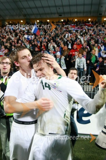 Valter Birsa in Zlatko Dedič, člana slovenske nogometne reprezentanceSlovenija - Rusija, nova nogometna pravljica na Ljudskem vrtu