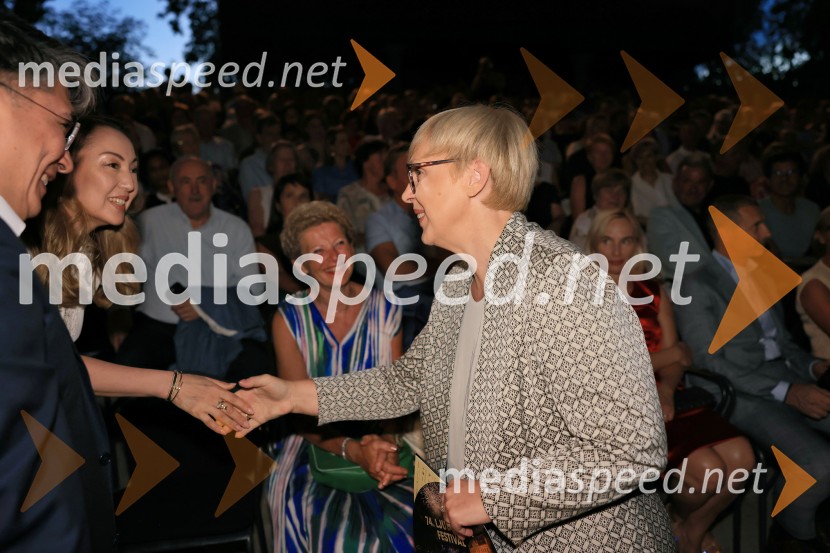 Muzikal Evita na Ljubljana Festivalu, sprejem podjetja Riko