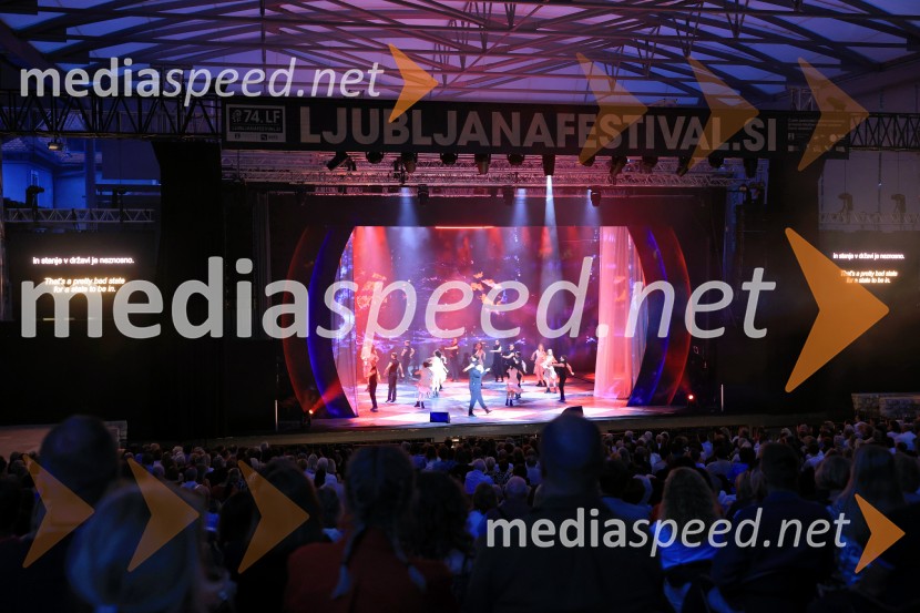 Muzikal Evita na Ljubljana Festivalu, sprejem podjetja Riko