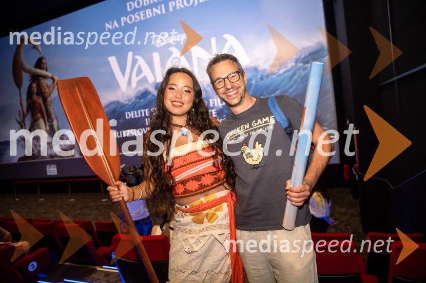  Val Mandz, cosplayer ;  Srđan Milovanović, glasbenikVaiana, predpremiera, Cineplexx