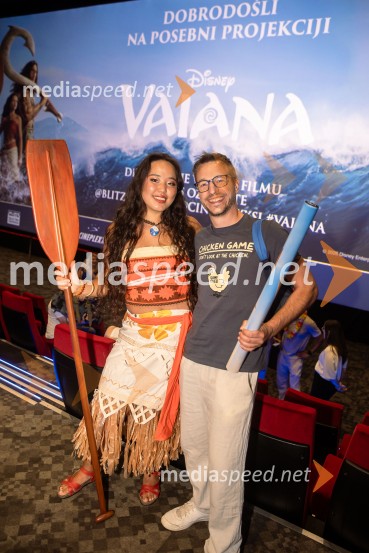  Val Mandz, cosplayer ;  Srđan Milovanović, glasbenikVaiana, predpremiera, Cineplexx