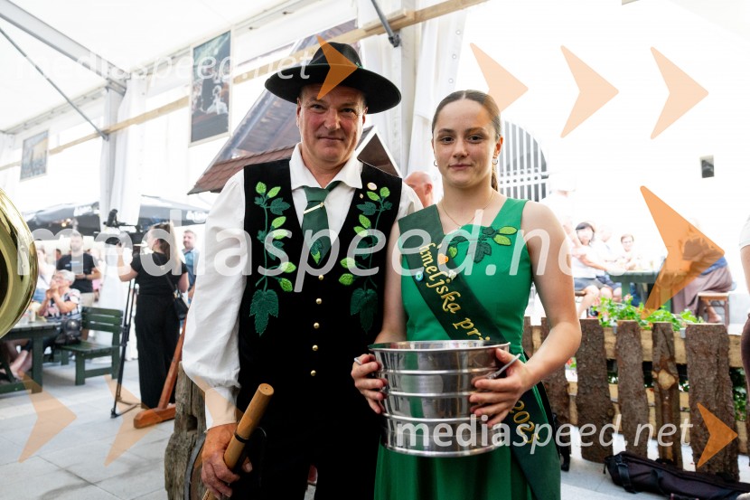  Božo Kobold, hmeljarski starešina 2025;  Urška Brinovec, hmeljska princesa 2025Dan Laščanov, Pivo in cvetje 2026