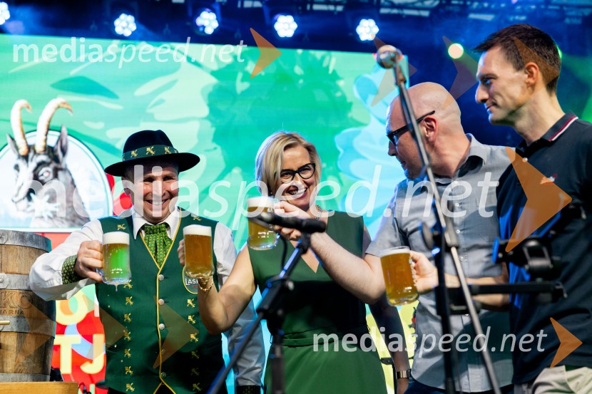 ... ;  Marta Bulhak, direktorica Pivovarna Laško Union;  Miha  Mirt, direktor STIK Laško;  Marko Šantej, župan, Občina LaškoDan Laščanov, Pivo in cvetje 2026