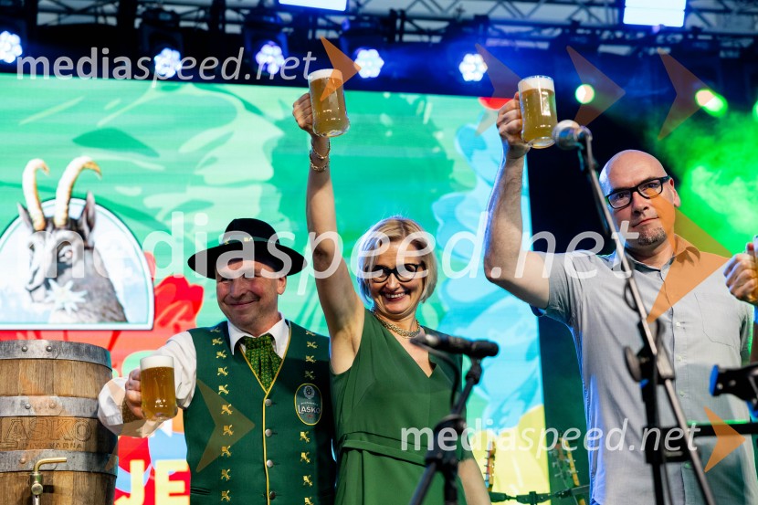  ... ;  Marta Bulhak, direktorica Pivovarna Laško Union;  Miha  Mirt, direktor STIK LaškoDan Laščanov, Pivo in cvetje 2026