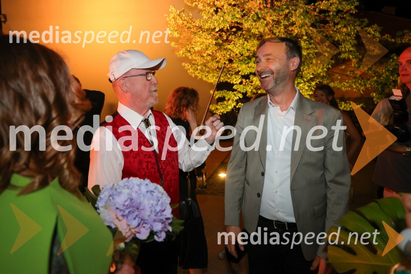 Tomaž Domicelj, glasbenik;  Mladen Delin, direktor festivala ArsanaVečer slovenske popevke, 18. Festival Arsana