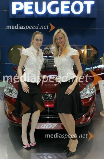 Živa Vadnov, Miss Slovenije 2004 in Nataša Kranjc, Miss Slovenije 200223. avtomobilski salon Slovenije, Celje