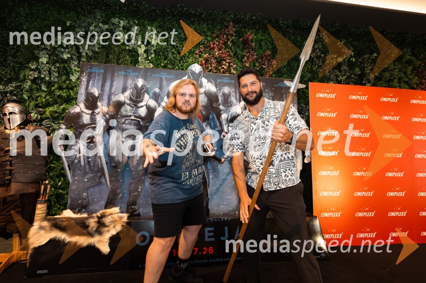  Jure Trsan Blond;  Uroš Bitenc, moderator, vplivnežOdiseja, premiera, Cineplexx