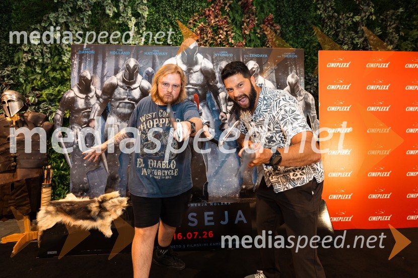  Jure Trsan Blond;  Uroš Bitenc, moderator, vplivnežOdiseja, premiera, Cineplexx