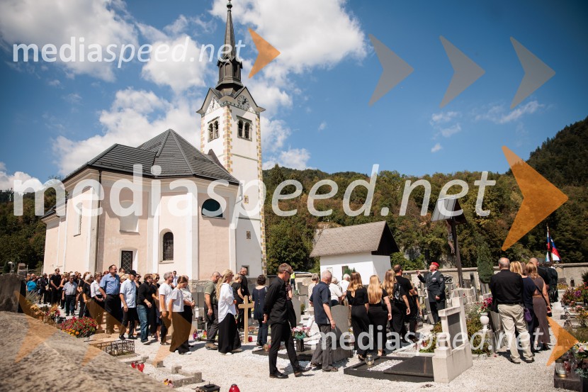 Milena Zupančič, zadnje slovo v Bohinjski Beli